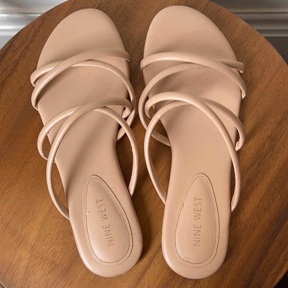 NINE WEST Nude Sandals (8)